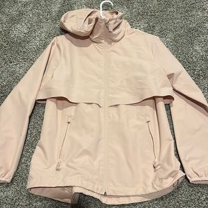 pale pink target/champion brand rain coat